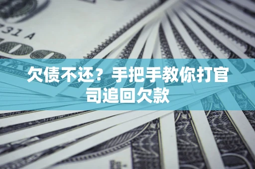武汉欠债不还？手把手教你打官司追回欠款