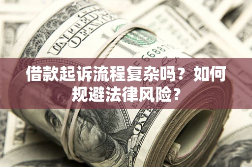 武汉借款起诉流程复杂吗？如何规避法律风险？