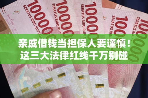 武汉亲戚借钱当担保人要谨慎！这三大法律红线千万别碰
