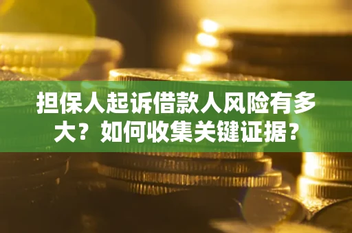 武汉担保人起诉借款人风险有多大？如何收集关键证据？