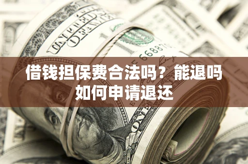 武汉借钱担保费合法吗？能退吗如何申请退还