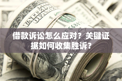 武汉借款诉讼怎么应对？关键证据如何收集胜诉？